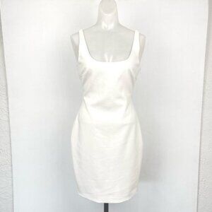 Elizabeth and James cady scoop cut out back mini dress white size 6